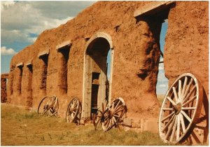 Vintage Postcard Fort Union National Monument Mechanics Corral Mora County NM