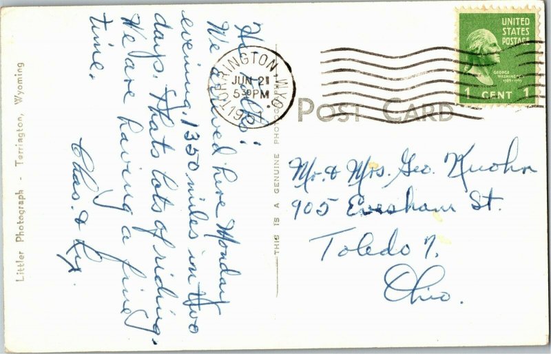 RPPC Cavalry Barracks, Fort Laramie National Monument WY Vintage Postcard E51