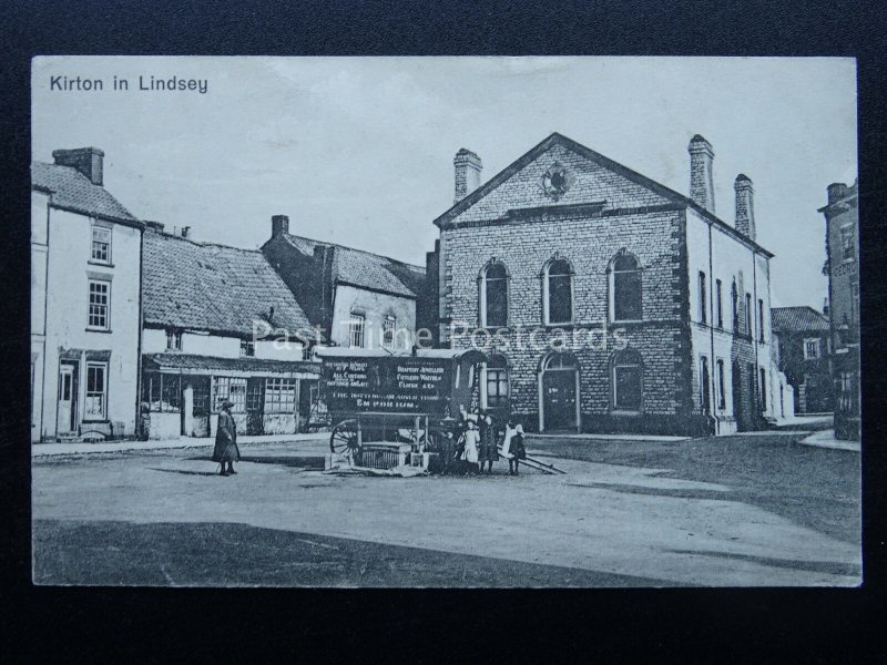 Lincolnshire KIRTON IN LINDSEY showing VISITING TRADE EMPORIUM c1914 Postcard