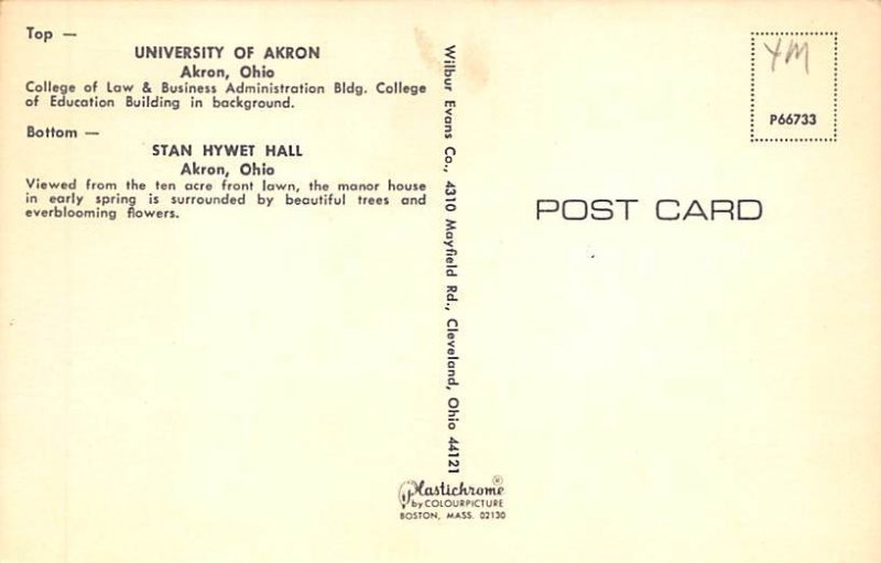 Greetings From Akron Akron, Ohio OH