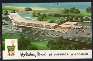 4420) Wisconsin SUPERIOR Holiday Inn US 2 and 53 - pm1985 - Chrome