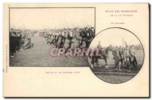 Old Postcard Army Review reservists 11th Division in 1899