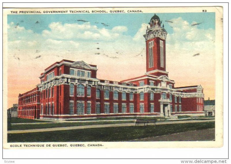 Ecole Technique De Quebec , Canada , 1910s