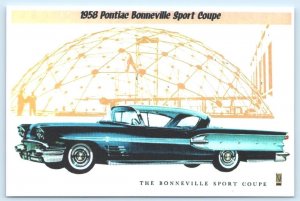 Retro Car Advertising 1958 PONTIAC BONNEVILLE Automobile Repro 4x6 Postcard