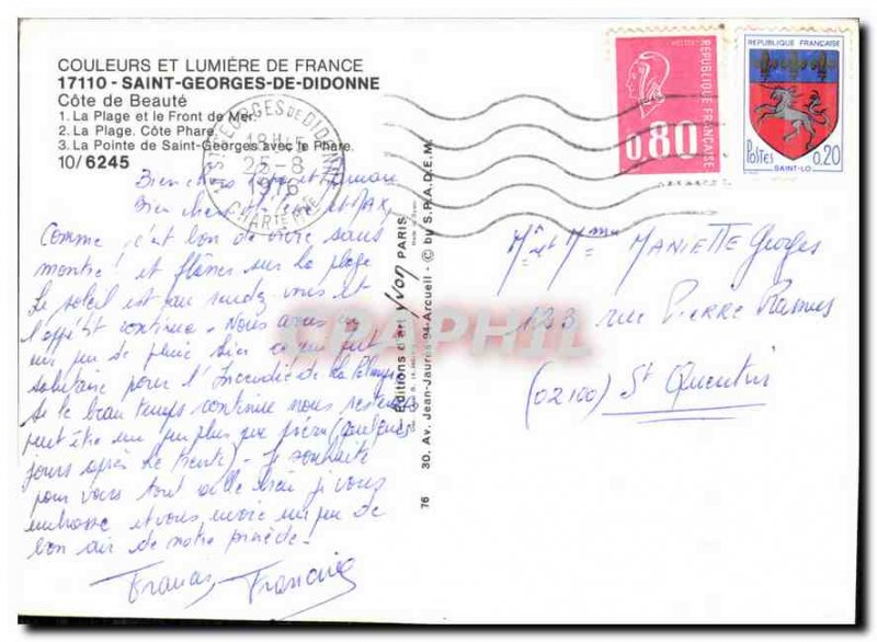 Postcard Modern Saint Georges de Didonne