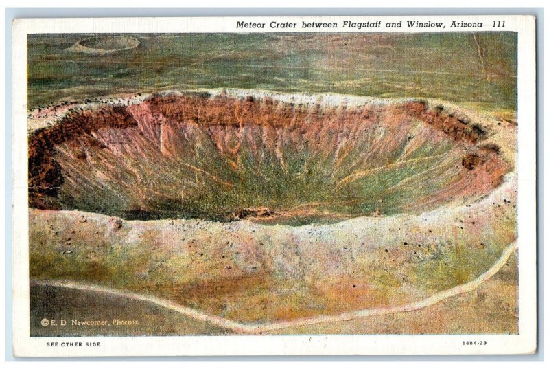 1940 Meteor Garden Between Flagstaff And Winslow Arizona AZ Vintage Postcard 