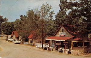 Eureka Springs Arkansas Mels Market and Cabins Vintage Postcard J54405