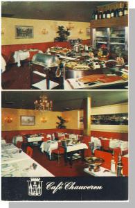 New York, NY Postcard, Cafe Chauveron/French Restaurant