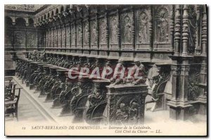 Postcard Old Saint Bertrand de Comminges Interior of the Cathedral Choir of C...