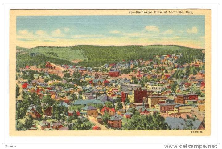 Bird's eye view of Lead, South Dakota,30-40s