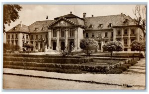 Central Transdanubia Hungary Postcard Komarom Council House c1910 RPPC Photo