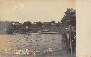 Near Glenwild NY Fowlwood Lake (Wanaksink Lake) Real Photo - Rock Hill, New Y...