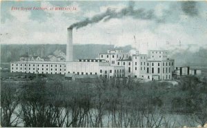 Waverly Iowa Beet Sugar Factory Broadie's Drug Store 1908 Postcard 21-12084