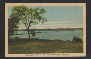 Canada Ontario PETERBOROUGH Floating Bridge, Chemong Lake pm1944 ~ WB PECO