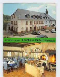 Postcard Hostellerie Landhaus Diedert Wiesbaden Germany