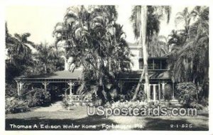 Real Photo - Thomas A Edison Winter Home - Fort Myers, Florida FL