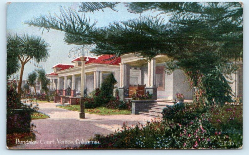 VENICE, CA California ~ BUNGALOW COURT Scene  c1910s  P. N. Co. Postcard