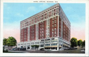 postcard Madison, Wisconsin - Hotel Loraine - Schroeder Hotels - Sleep in Safety