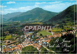 Modern Postcard St Jean Pied de Port AP Aerial view