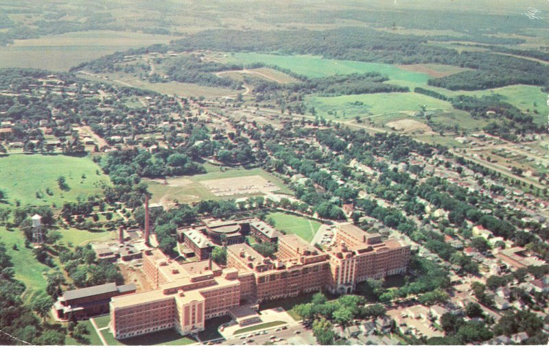 US    PC4573 AERIAL VIEW ST MARY'S HOSPITAL, ROCHESTER, MINN