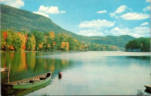 Beautiful Lake Dunmore Vermont VT Fall Autumn Foliage Postcard VTG UNP Tichnor 