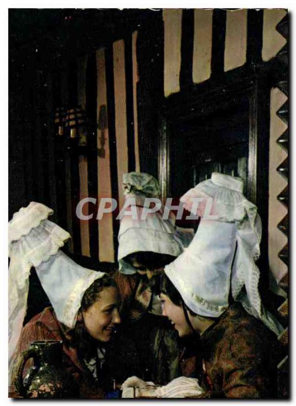 Old Postcard Folklore France Normandy village the Gazette at the forefront of...