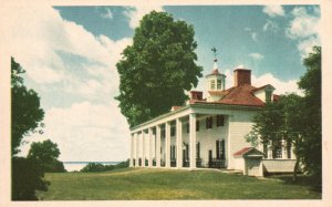 Vintage Postcard The Mount Vernon Mansion East Front VA Virginia