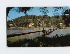 Postcard Footbridge to the West Side, Richland Center, Wisconsin