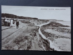 Yorkshire BRIDLINGTON Sewerby Cliffs c1913 Old Postcard by Valentine 76254