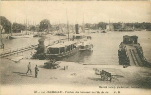 France C-1910 Harbor Boat La Rochelle Delboy #76 Postcard 22-3584