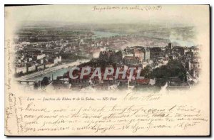 Old Postcard From Lyon Junction Rhune and Saone