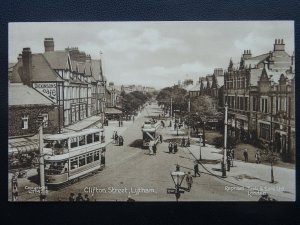Lanc LYTHAM Clifton Street shows DICKINSON'S CAFE c1909 Postcard by Raphael Tuck