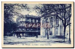 Old Postcard This The theater Avenue Victor Hugo