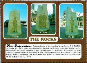 postcard Australia Sydney - The Rocks  First Impressions sculpture by Bud Dumas