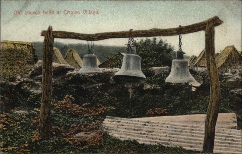 Panama Church Bells Cruces Village c1910 Postcard