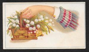 VICTORIAN TRADE CARDS (2) Hats & Linen Collars
