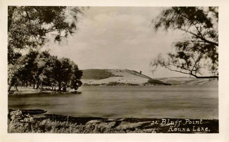 NY - Keuka Lake, Bluff Point - RPPC