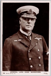 Admiral Lord Charles Beresford Portrait Vintage Rotary RPPC Postcard H76