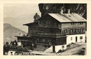 austria, KITZBÜHELER HORN, Tyrol Tirol, Alpenhaus (1940s) RPPC Postcard (2)