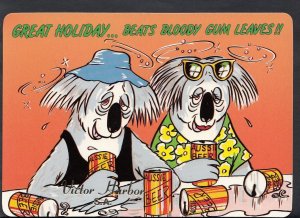 Australia Comic Postcard - Great Holiday, Aussie Beer, Victor Harbor   RR1033