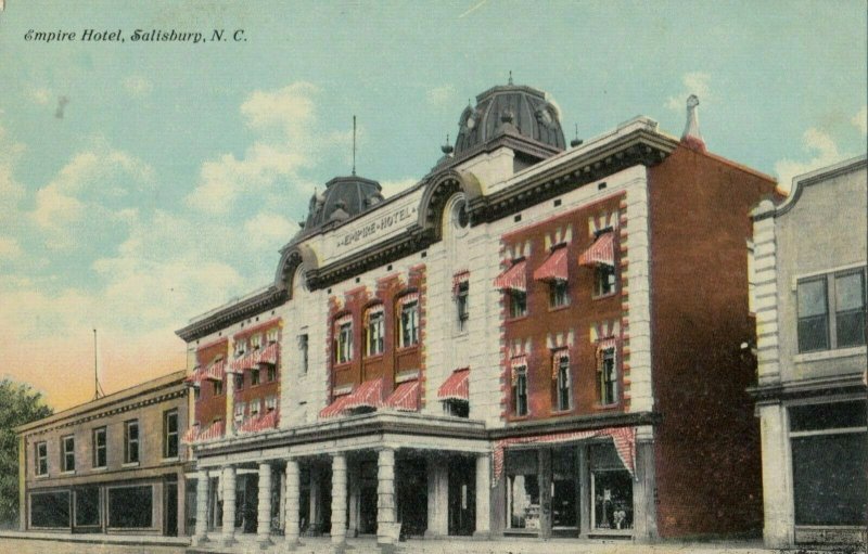 SALISBURY, North Carolina, 1900-10s; Empire Hotel, Street View