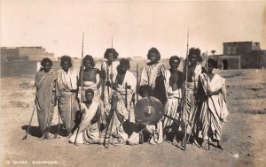 US5394 sudan bichareens types folklore real photo sudan africa