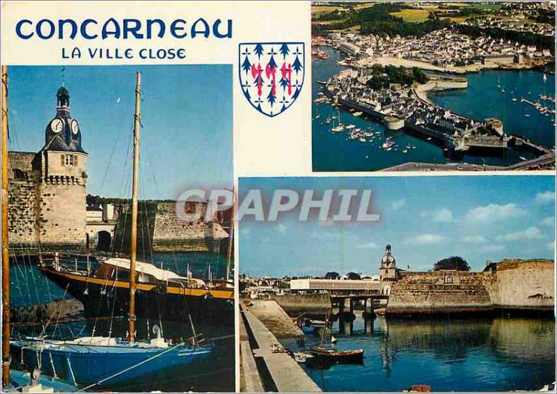 Postcard Modern Concarneau The walled town