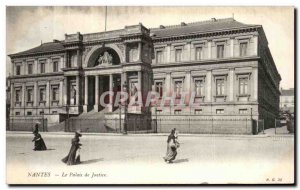 Old Postcard Nantes Courthouse