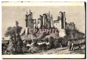 Old Postcard Old Ruins Pierrefonds Du Chateau