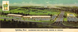 Chester West Virginia 1960s Oversize Panoramic Postcard Holiday Inn Motel