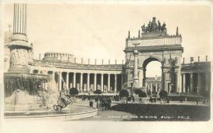 Arch Rising Sun C-1915 San Francisco California PPIE Expo RPPC real photo 5511