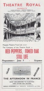 Red Peppers Fumed Oak Still Life Noel Coward Theatre Royal Margate Old Programme