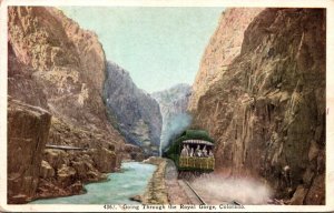 Colorado Train In The Royal Gorge 1925