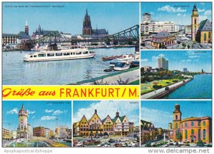 Germany Frankfurt Multi View Gruesse Aus